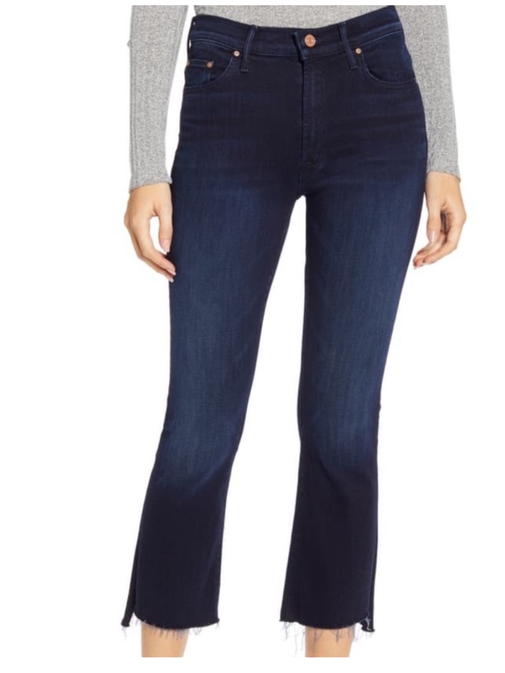 MOTHER The Insider Crop Step Fray night tripper size 30